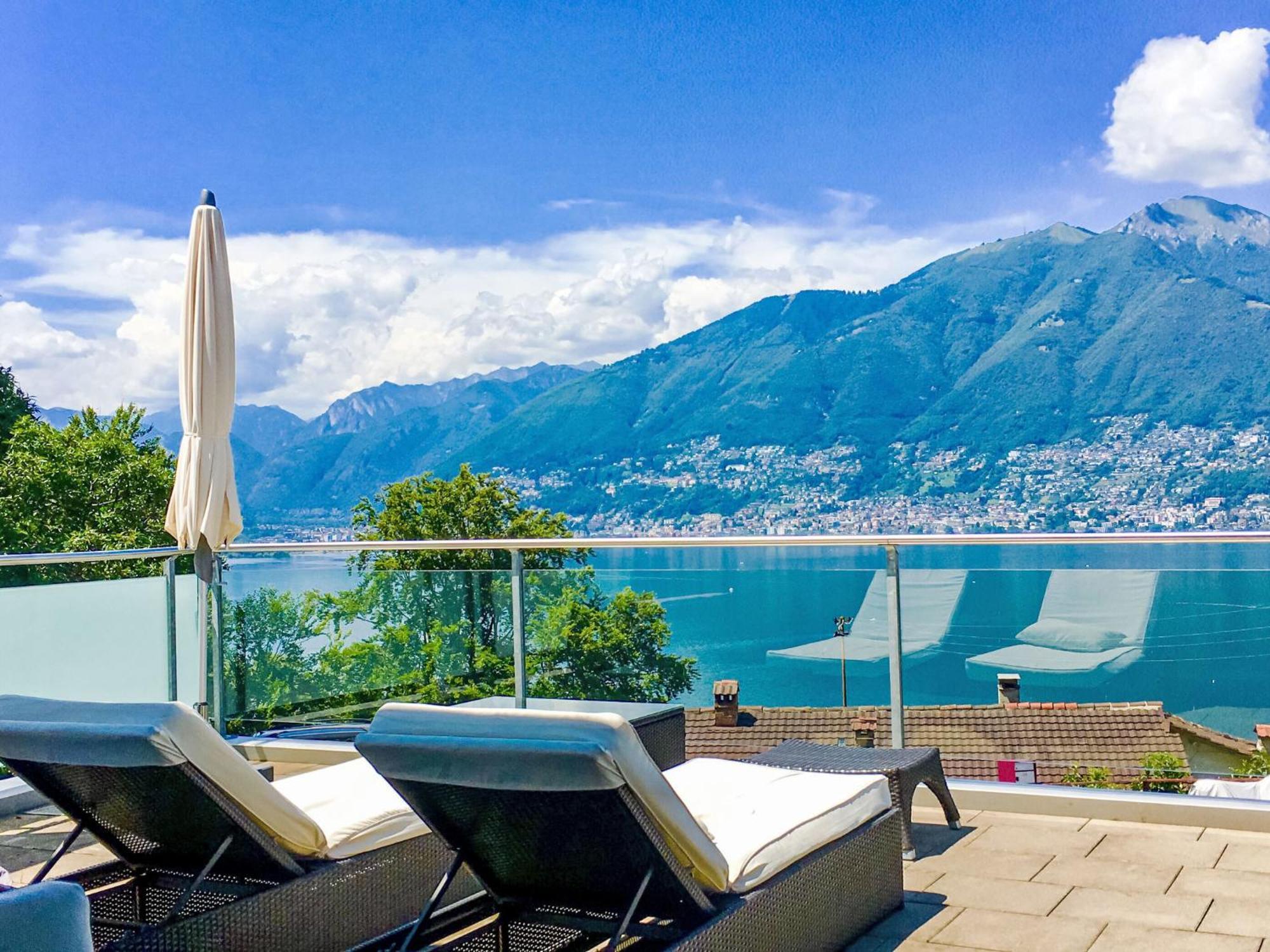 Apartment Vista Lago Maggiore 1-Floor Left By Interhome Gambarogno Eksteriør billede